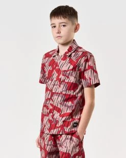 Weekend Offender Kids Monuriki Camo Shirt Blaze Red Rain Camo 8 Weekend Offender Kids Monuriki Camo Shirt Blaze Red Rain Camo -Fashion sportswear KIDSSHSS2404 MONURIKI CAMO BLAZE7698