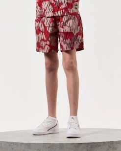 Weekend Offender Kids Anzio Shorts Blaze Red Rain Camo -Fashion sportswear KIDSSTSS2415 ANZIO CAMO BLAZE7712
