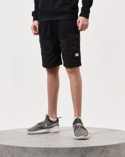 Weekend Offender Kids Azeez Parachute Pocket Shorts Black -Fashion sportswear KIDSSTSS2420 AZEEZ BLACK 7922