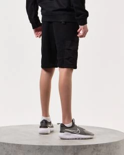 Weekend Offender Kids Azeez Parachute Pocket Shorts Black -Fashion sportswear KIDSSTSS2420 AZEEZ BLACK 7925