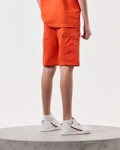 Weekend Offender Kids Azeez Parachute Pocket Shorts Pure Orange -Fashion sportswear KIDSSTSS2420 AZEEZ PURE ORANGE 7751