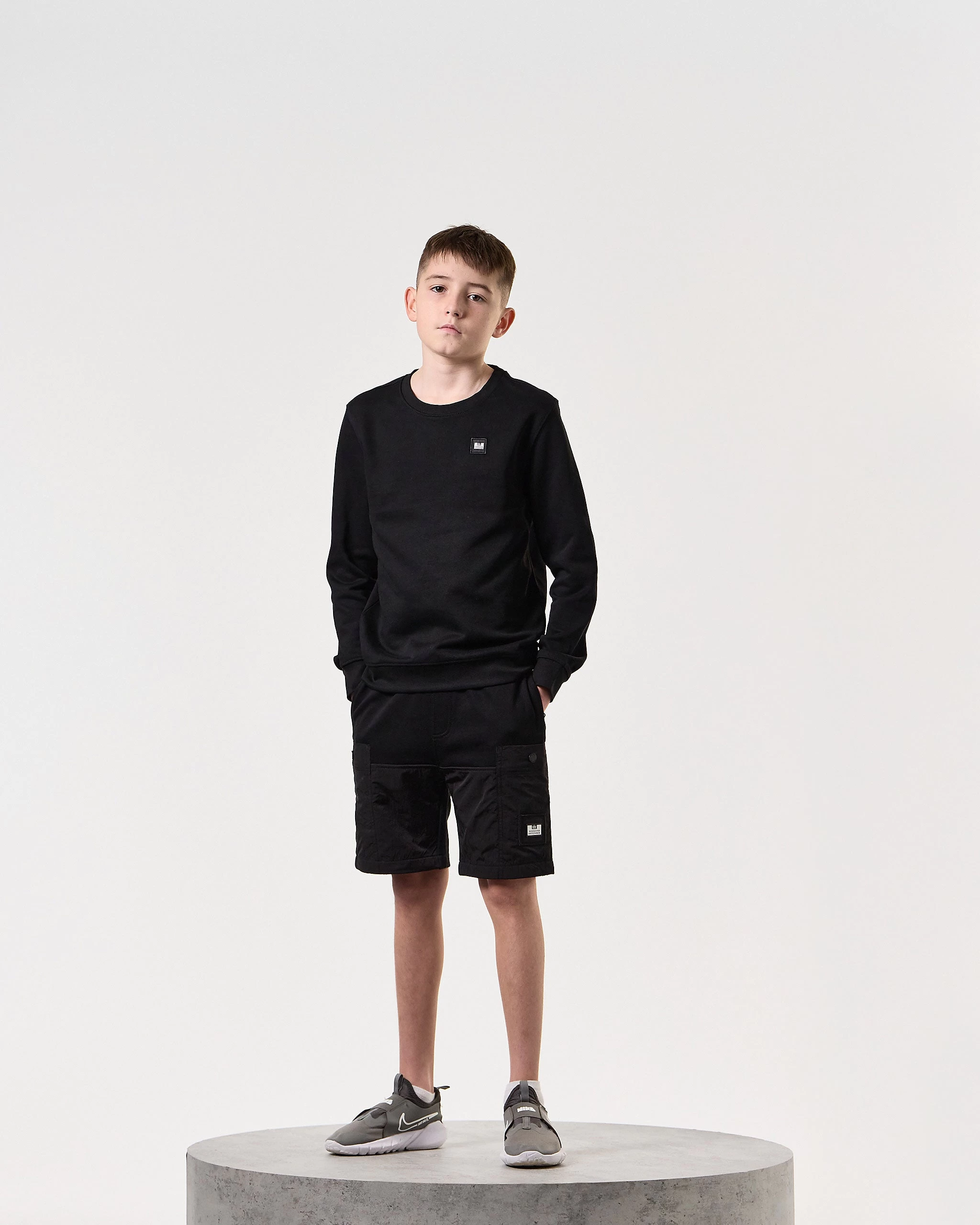 Weekend Offender Kids Ferrer Sweatshirt Black 2 Weekend Offender Kids Ferrer Sweatshirt Black - Image 2