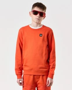 Weekend Offender Kids Ferrer Sweatshirt Pure Orange -Fashion sportswear KIDSSWSS2402 FERRER PURE ORANGE 7792