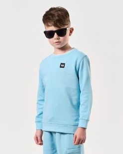 Weekend Offender Kids Ferrer Sweatshirt Saltwater -Fashion sportswear KIDSSWSS2402 FERRER SALTWATER 7762