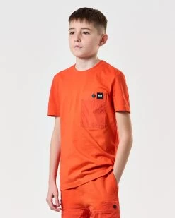 Weekend Offender Kids Tabiti Parachute T-Shirt Pure Orange -Fashion sportswear KIDSTSSS2418 TABITI PURE ORANGE 7747