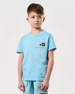 Weekend Offender Kids Tabiti Parachute T-Shirt Saltwater -Fashion sportswear KIDSTSSS2418 TABITI SALTWATER 7955 36f18f87 5262 4890 987f cbf40db6aed5