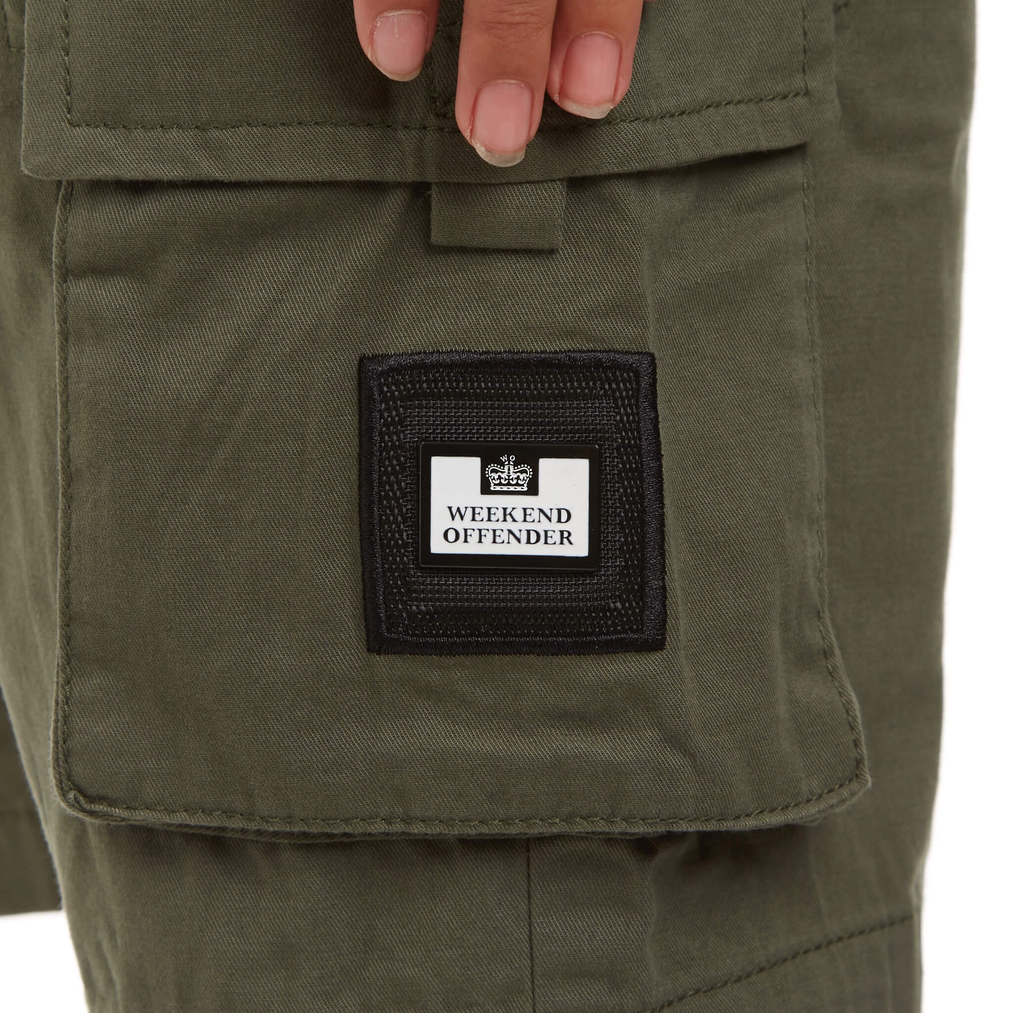 Weekend Offender Kids Mascia Cargo Shorts Dark Green 4 Weekend Offender Kids Mascia Cargo Shorts Dark Green - Image 4