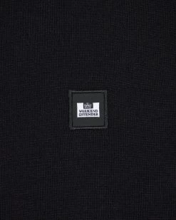 Weekend Offender Pierre Knitted Quarter Zip Sweater Black -Fashion sportswear KWAW23 11 PIERRE BLACK 3072