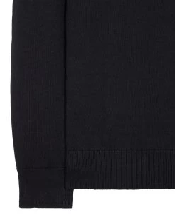 Weekend Offender Pierre Knitted Quarter Zip Sweater Black -Fashion sportswear KWAW23 11 PIERRE BLACK 3073