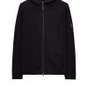 Weekend Offender Enzo Knitted Zip Hooded Sweater Black