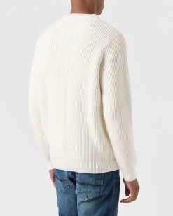 Weekend Offender Couto Knitted Sweater Winter White -Fashion sportswear KWAW2307 COUTO WINTER WHITE 0035 MODEL