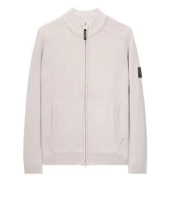 Weekend Offender Dexter Knitted Zip Sweater Strato Grey