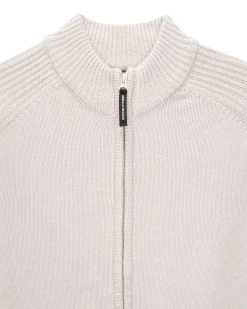Weekend Offender Dexter Knitted Zip Sweater Strato Grey -Fashion sportswear KWAW2309 DEXTER STRATGRY 5726