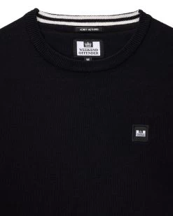 Weekend Offender Solace Knitted Sweater Black -Fashion sportswear KWAW2310 SOLACE BLACK5246