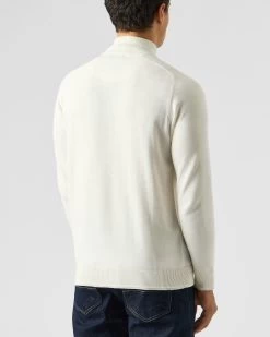Weekend Offender Pierre Knitted Quarter Zip Sweater Winter White -Fashion sportswear KWAW2311 PIERRE WINTER WHITE 1980 MODEL