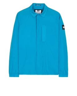 Weekend Offender Porter Pocket Over-Shirt Azure Blue
