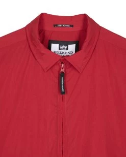 Weekend Offender Vinnie Thermo Over-Shirt Scarlet Red -Fashion sportswear OSAW23 15 VINNIE THERMO SCARLET 0858