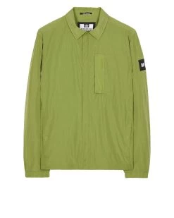 Weekend Offender Porter Pocket Over-Shirt Kiwi Green
