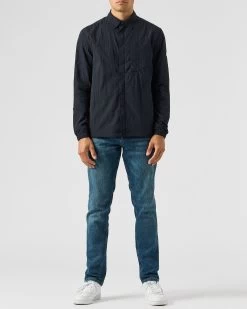 Weekend Offender Porter Pocket Over-Shirt Navy -Fashion sportswear OSAW2302 PORTER NAVY 1890 MODEL