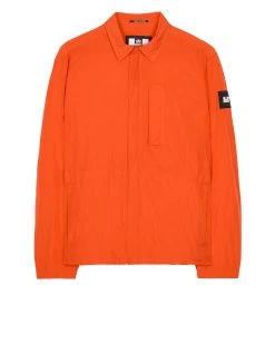 Weekend Offender Porter Pocket Over-Shirt Orange Peel