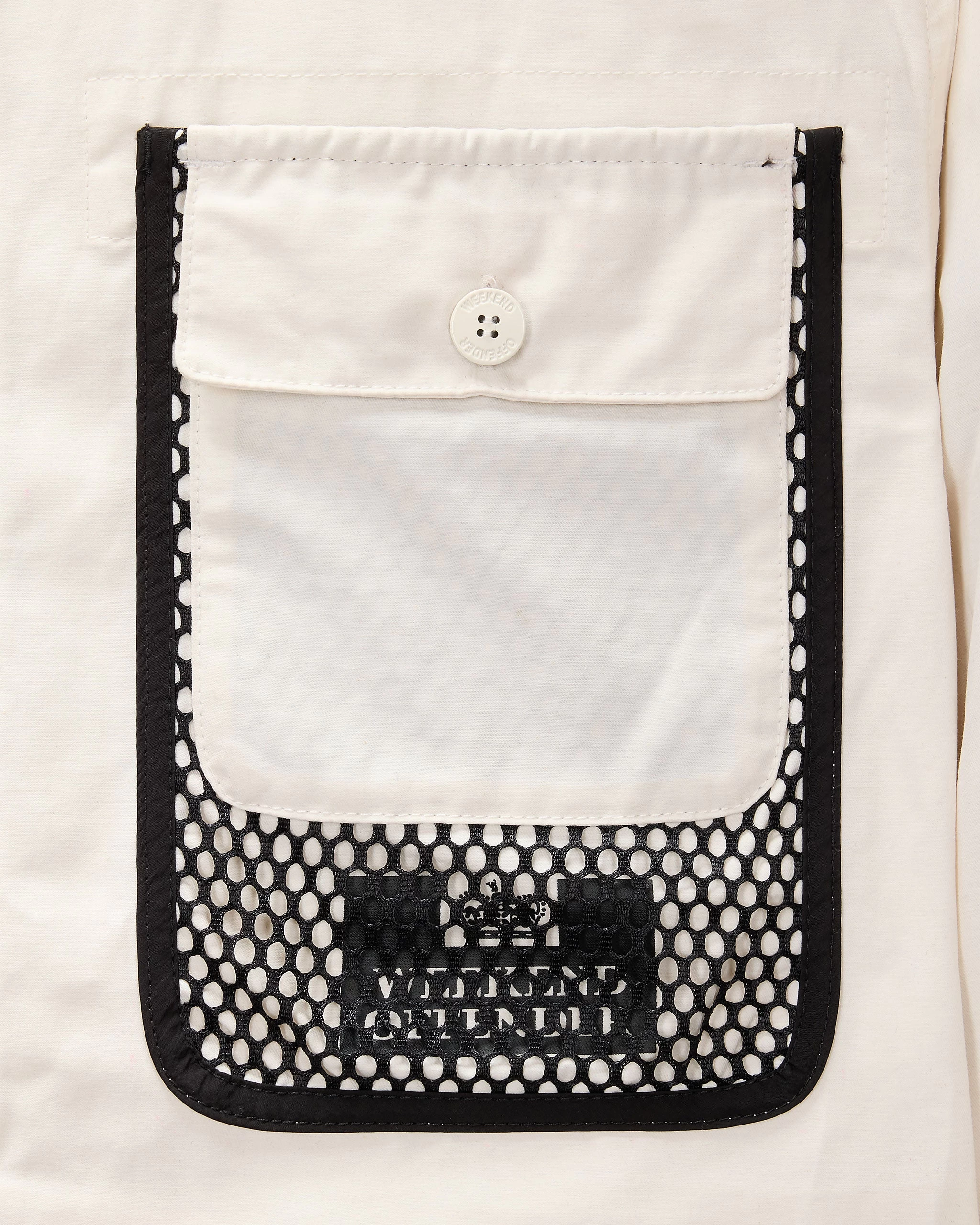 Weekend Offender Latmun Mesh Pocket Over-Shirt Winter White 9 Weekend Offender Latmun Mesh Pocket Over-Shirt Winter White - Image 9