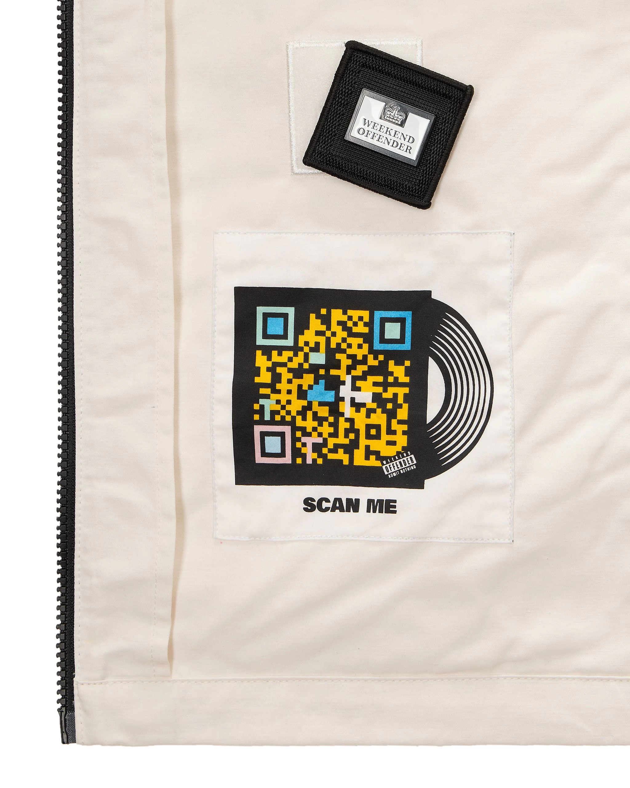 Weekend Offender Latmun Mesh Pocket Over-Shirt Winter White 8 Weekend Offender Latmun Mesh Pocket Over-Shirt Winter White - Image 8