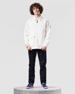 Weekend Offender Vinnie Cord Over-Shirt Winter White -Fashion sportswear OSAW2311 VINNIE WINTER WHITE 1365 MODEL
