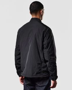 Weekend Offender Vinnie Thermo Over-Shirt Black -Fashion sportswear OSAW2315 VINNIE THERMO BLACK 1612 MODEL