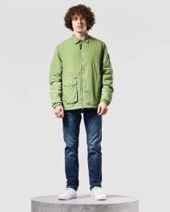 Weekend Offender Vinnie Thermo Over-Shirt Kiwi Green -Fashion sportswear OSAW2315 VINNIE THERMO KIWI 1276 MODEL