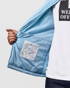 Weekend Offender Vinnie Thermo Over-Shirt Winter Sky Blue -Fashion sportswear OSAW2315 VINNIE THERMO WINTER SKY 1042 MODEL