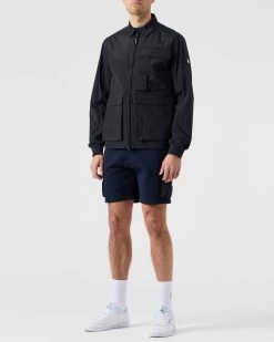 Weekend Offender Kell Field Over-Shirt Navy -Fashion sportswear OSSS2305 KELL NAVY 5736 MODEL