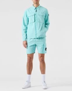 Weekend Offender Faraci Garment Dye Shorts Aqua -Fashion sportswear OSSS2312 FORMELLA AQUA 5678 MODEL STSS2319 FARACI AQUA 6cb7f04c acb9 4a35 bb0b 43065f9b569d