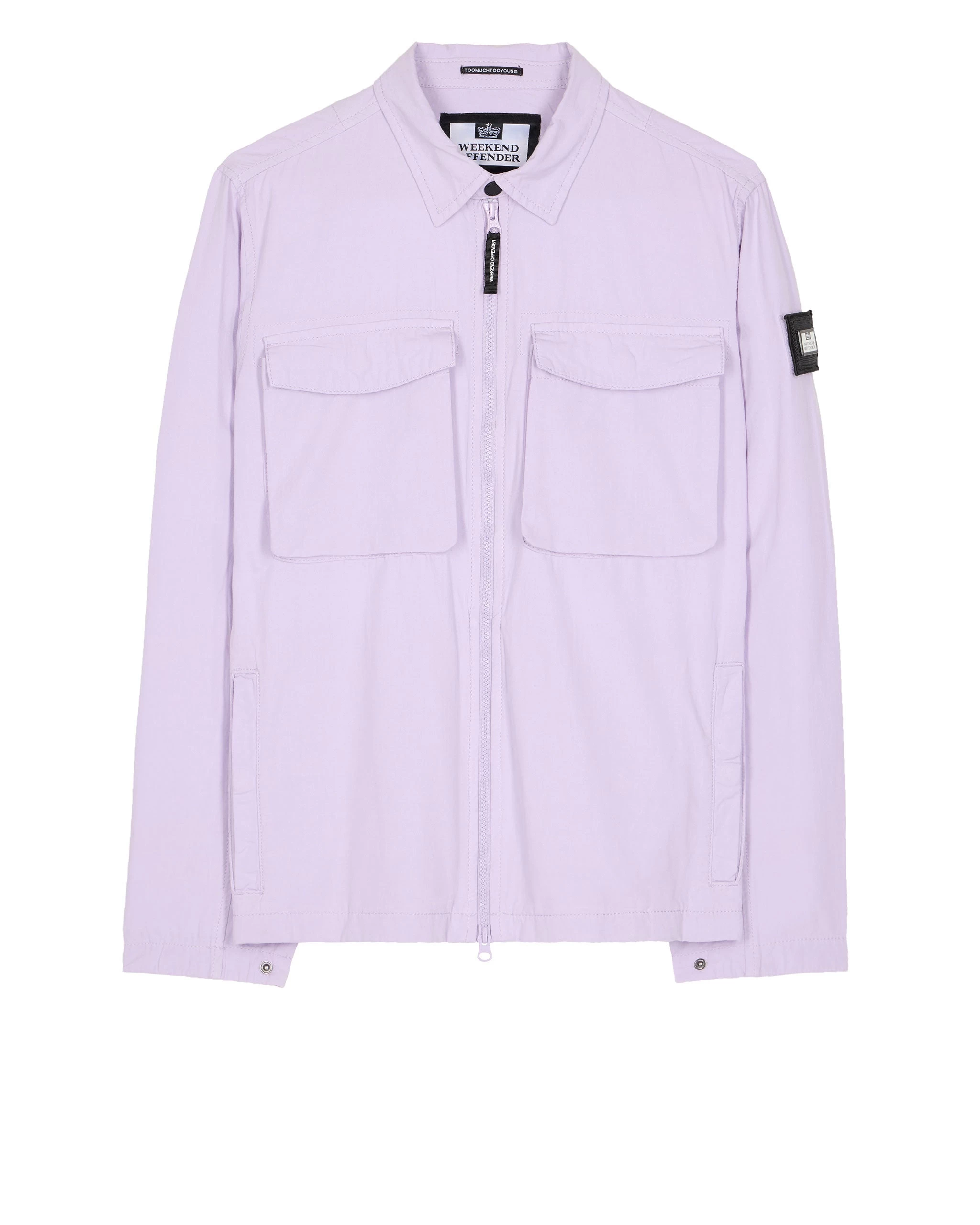 Weekend Offender Formella Garment Dye Over-Shirt Wisteria 1 Weekend Offender Formella Garment Dye Over-Shirt Wisteria