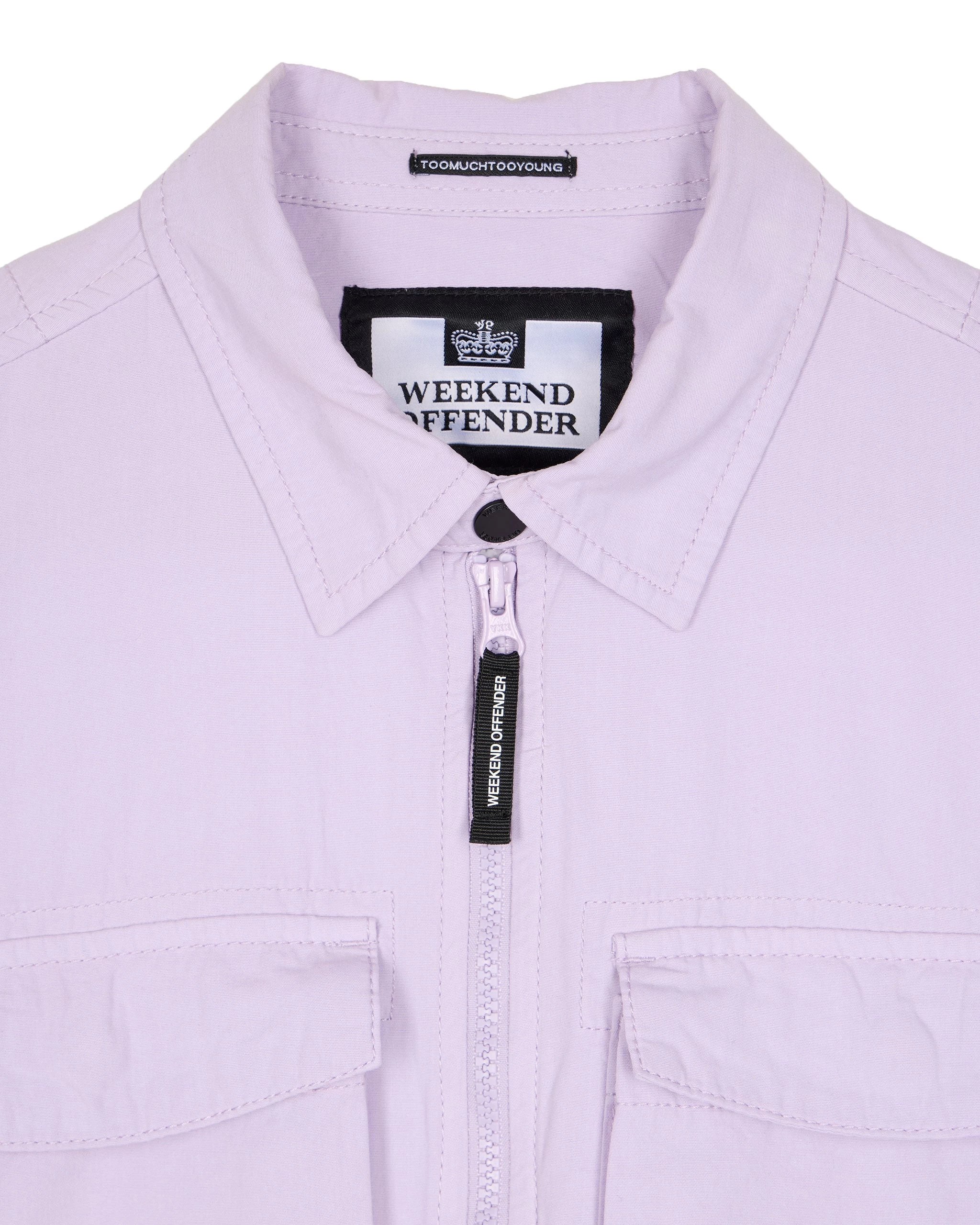 Weekend Offender Formella Garment Dye Over-Shirt Wisteria 5 Weekend Offender Formella Garment Dye Over-Shirt Wisteria - Image 5