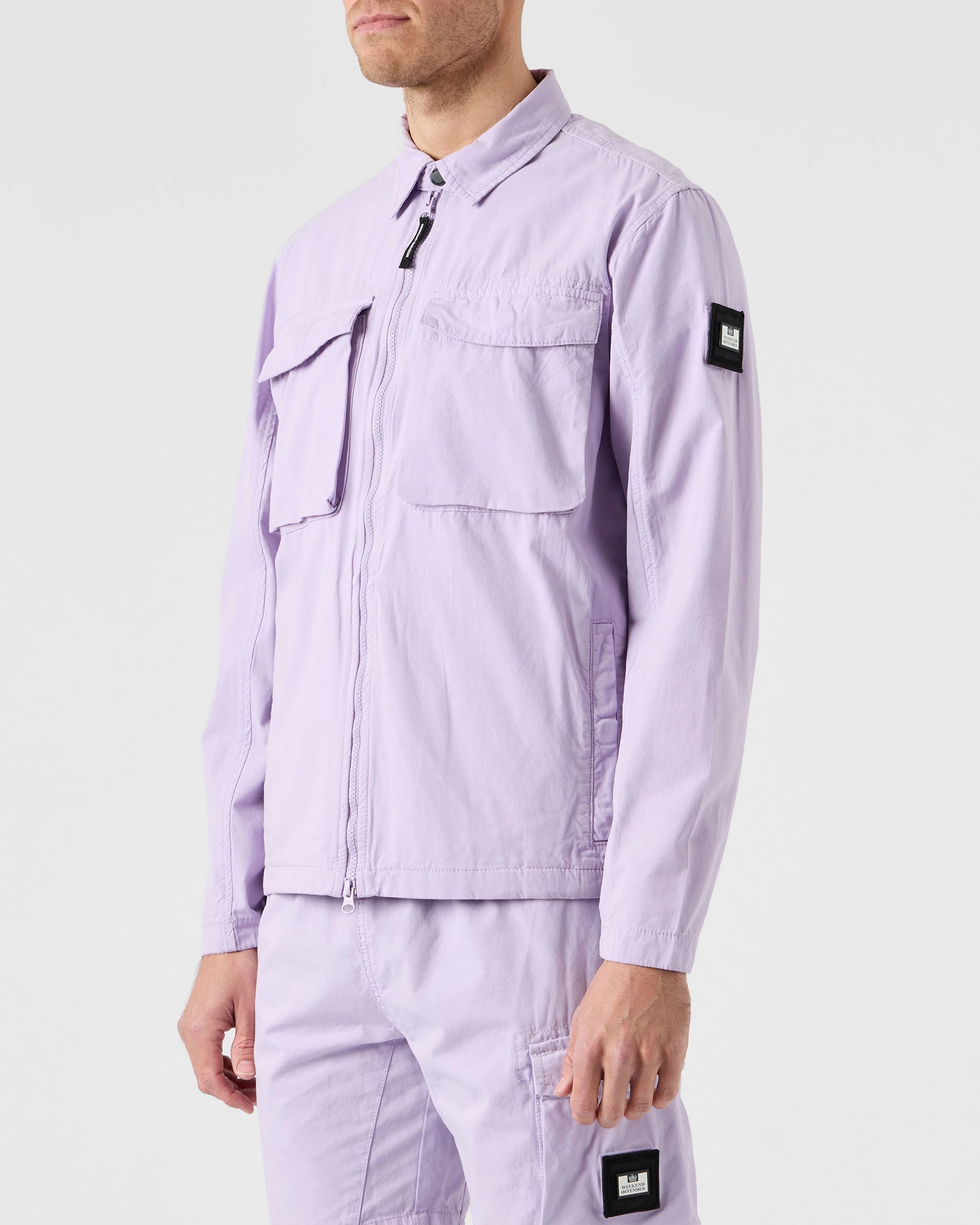 Weekend Offender Formella Garment Dye Over-Shirt Wisteria 2 Weekend Offender Formella Garment Dye Over-Shirt Wisteria - Image 2