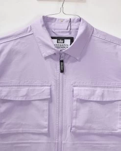 Weekend Offender Formella Over-Shirt Periwinkle -Fashion sportswear OSSS2402 FORMELLA PERIWINKLE 9730