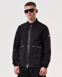 Weekend Offender Zingaro Lightweight Jacket Black -Fashion sportswear OSSS2403 ZINGARO BLACK 6455 MODEL