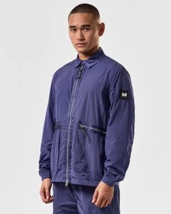 Weekend Offender Zingaro Lightweight Jacket Bright Navy -Fashion sportswear OSSS2403 ZINGARO BRIGHT NAVY 4286 MODEL