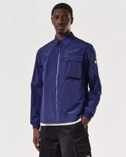 Weekend Offender Arapu Over-Shirt Bright Navy -Fashion sportswear OSSS2408 ARAPU BRIGHT NAVY 7103