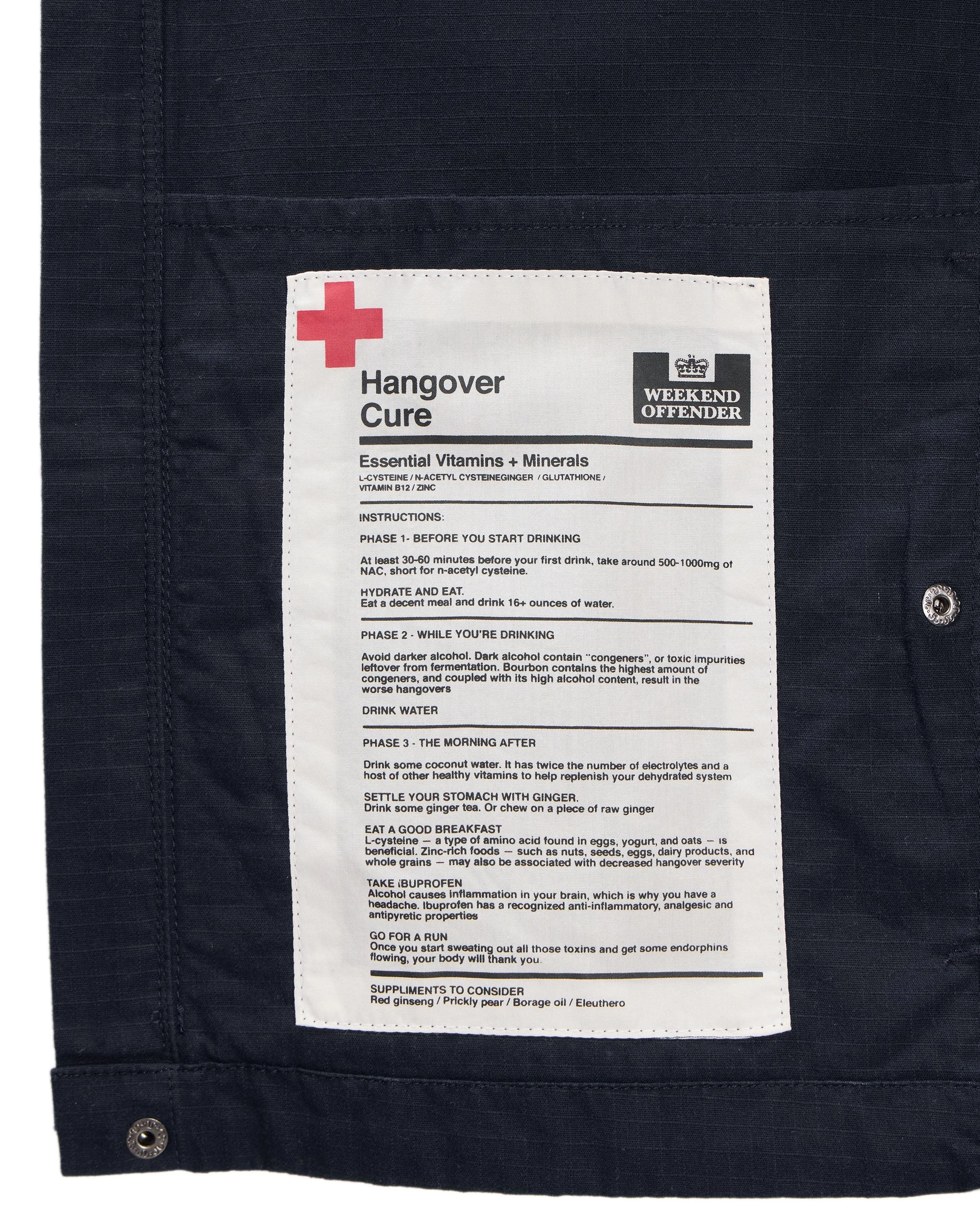 Weekend Offender Porter Over-Shirt Navy 8 Weekend Offender Porter Over-Shirt Navy - Image 8