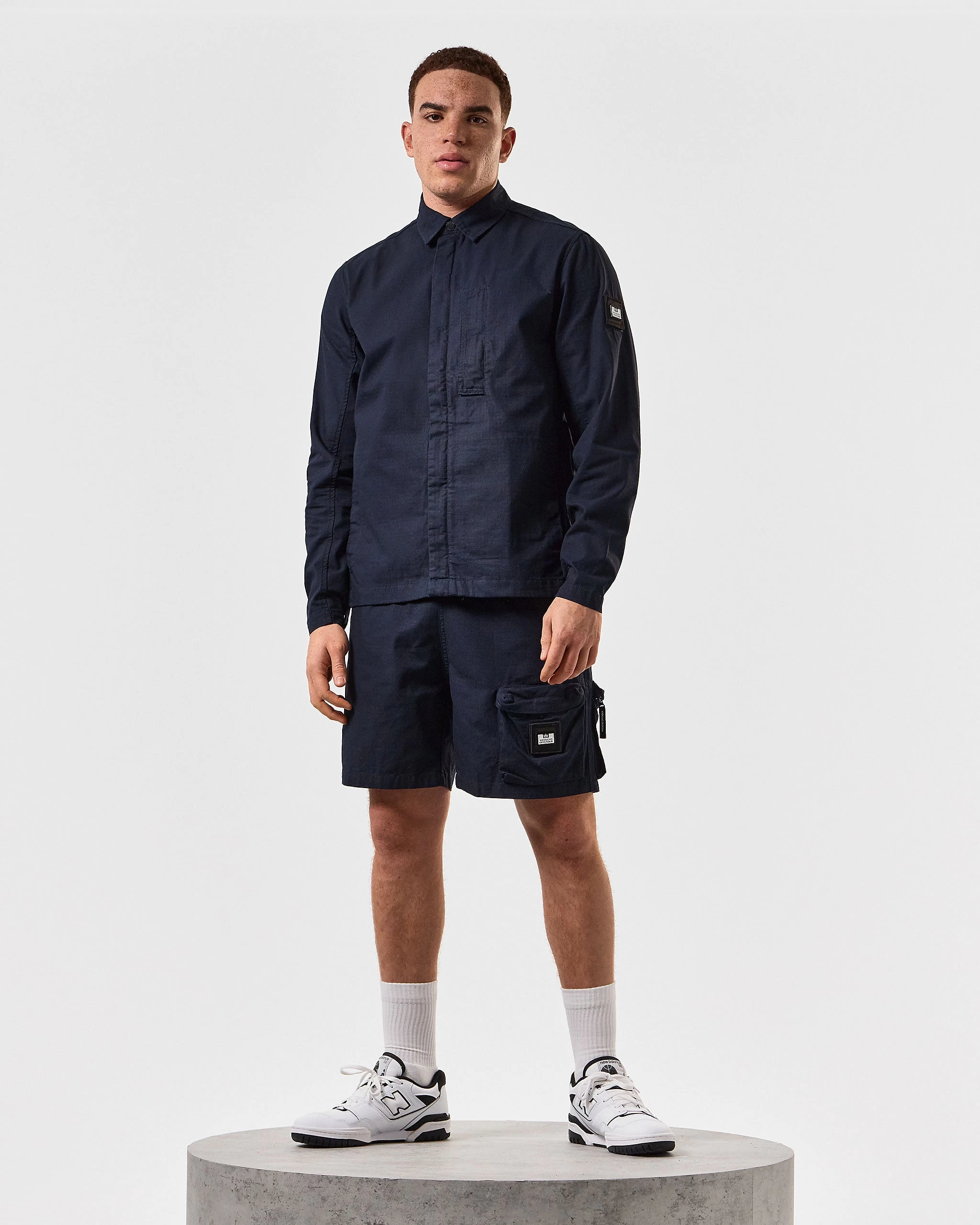 Weekend Offender Porter Over-Shirt Navy 2 Weekend Offender Porter Over-Shirt Navy - Image 2