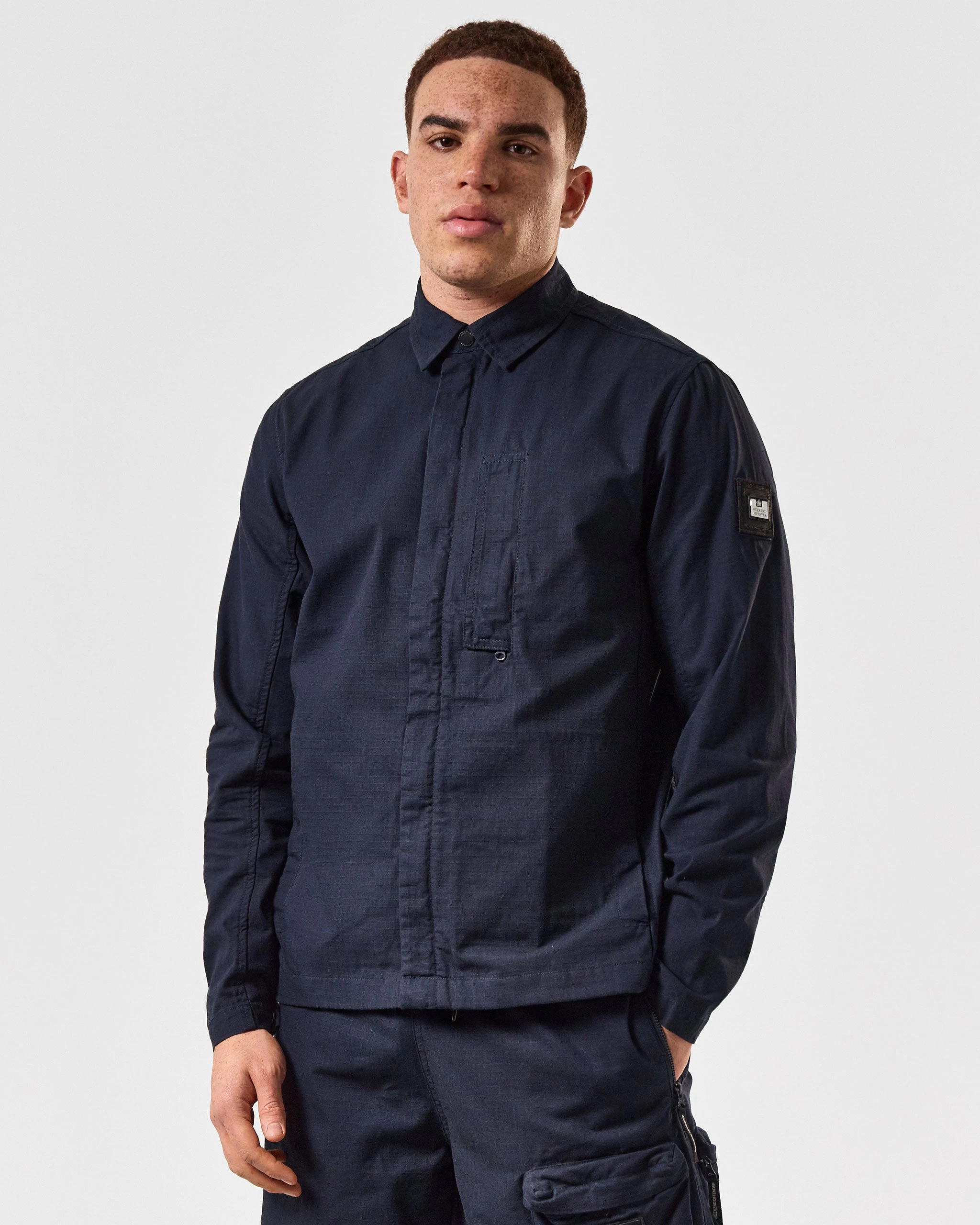 Weekend Offender Porter Over-Shirt Navy 3 Weekend Offender Porter Over-Shirt Navy - Image 3