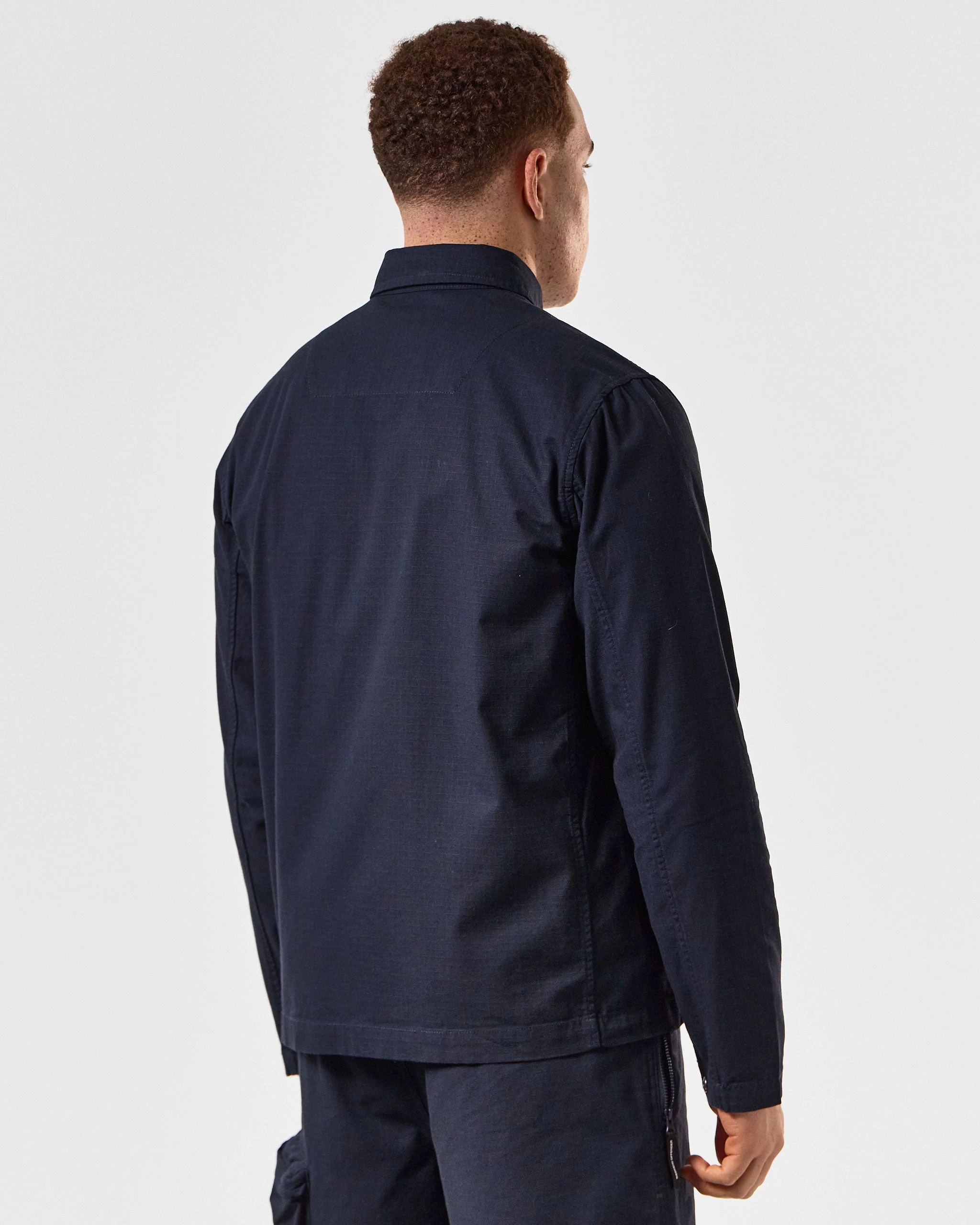 Weekend Offender Porter Over-Shirt Navy 4 Weekend Offender Porter Over-Shirt Navy - Image 4