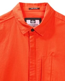 Weekend Offender Porter Over-Shirt Pure Orange -Fashion sportswear OSSS2409 PORTER PURE ORANGE 11885