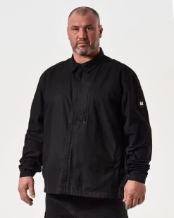 Weekend Offender Porter Over-Shirt Black - Plus Size -Fashion sportswear OSSS2409X PORTER BLACK 8040 PLUS