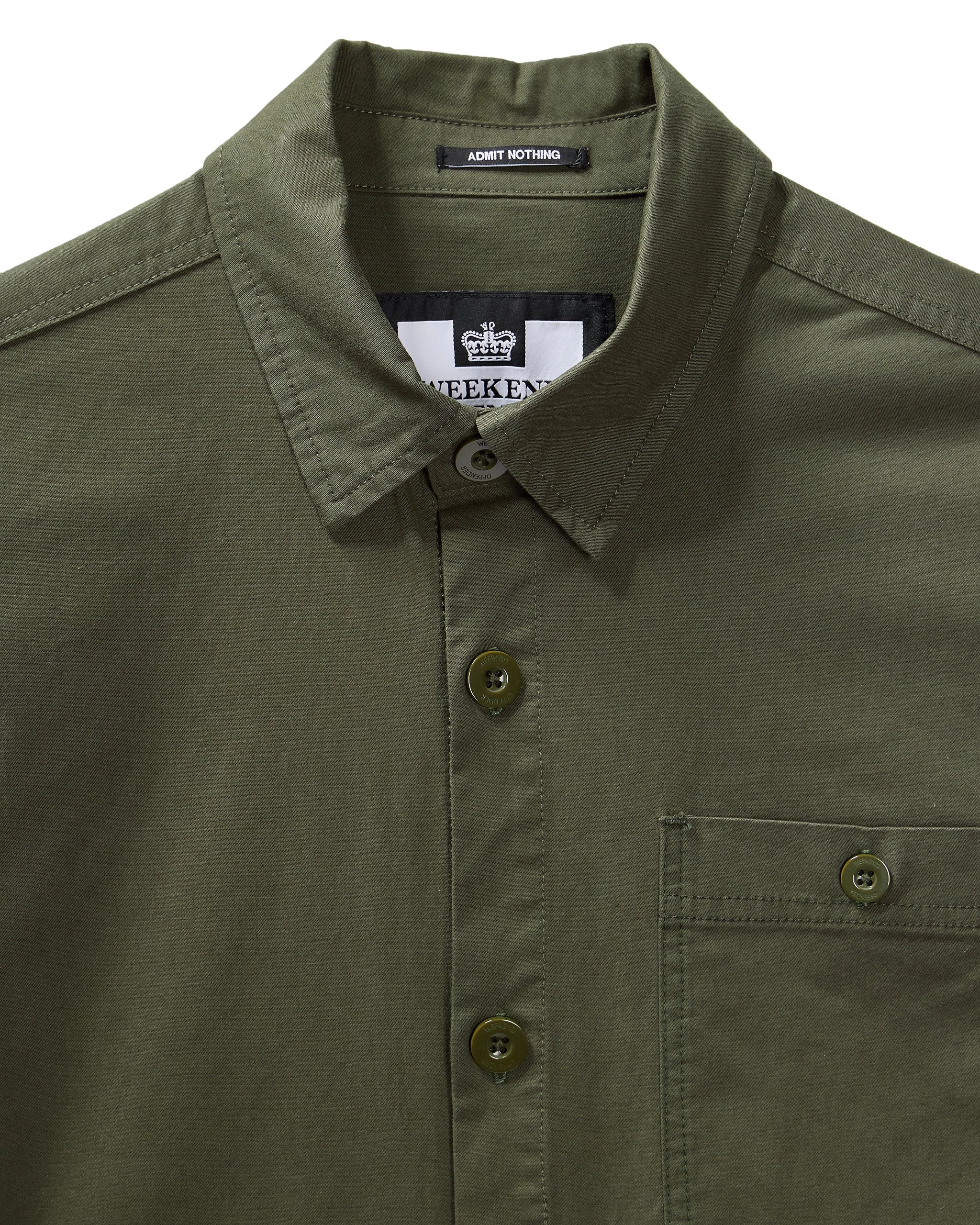 Weekend Offender Tavira Over-Shirt Castle Green 6 Weekend Offender Tavira Over-Shirt Castle Green - Image 6