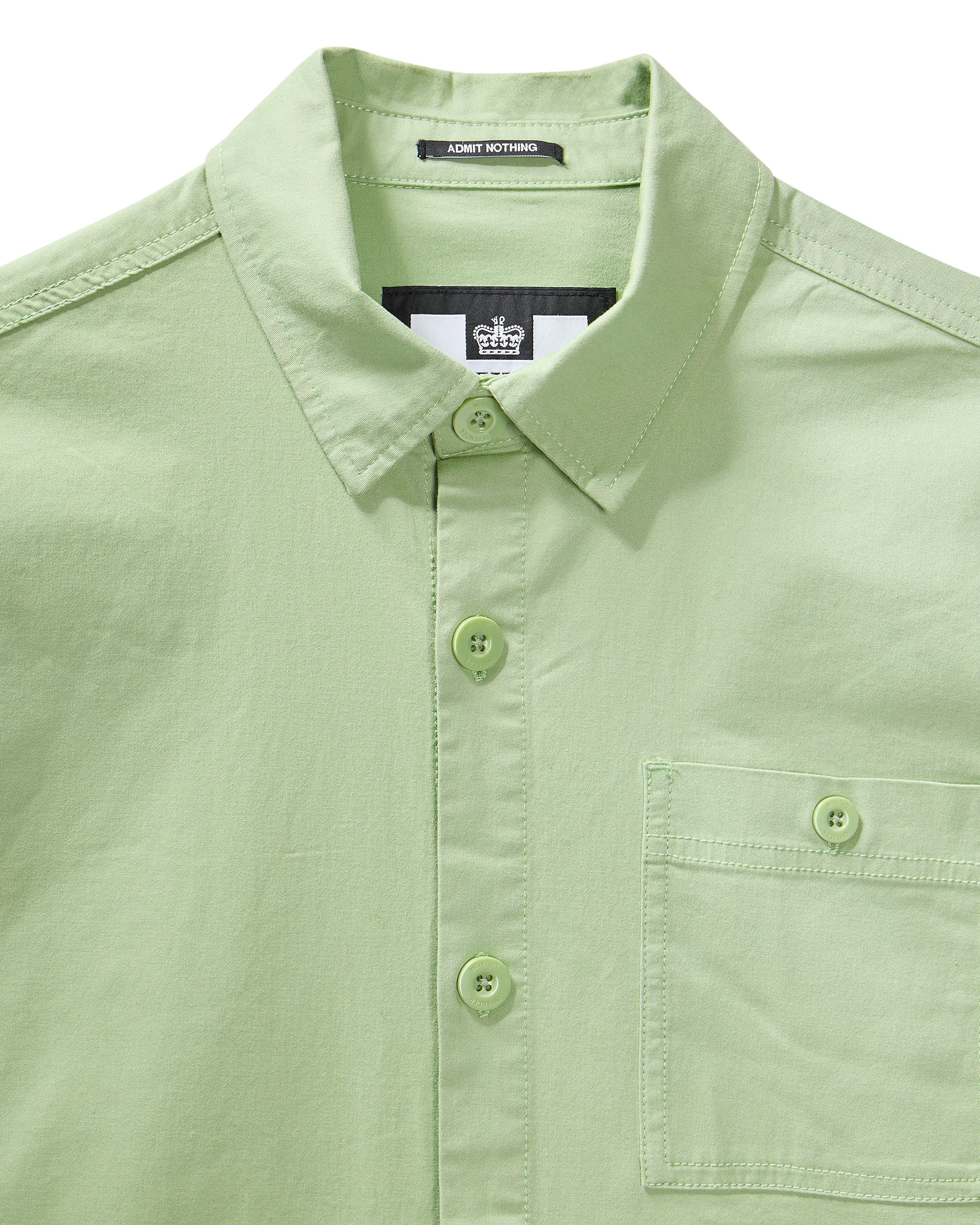 Weekend Offender Tavira Over-Shirt Pale Moss Green 6 Weekend Offender Tavira Over-Shirt Pale Moss Green - Image 6