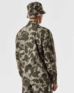 Weekend Offender Waya Over-Shirt Castle Green Rain Camo -Fashion sportswear OSSS2420 WAYA RAIN CAMO 4192 MODEL