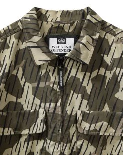 Weekend Offender Waya Over-Shirt Castle Green Rain Camo -Fashion sportswear OSSS2420 WAYA CAMO CASTLE GREEN 9127