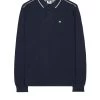 Weekend Offender Carola Long Sleeve Polo Shirt Navy/House Check